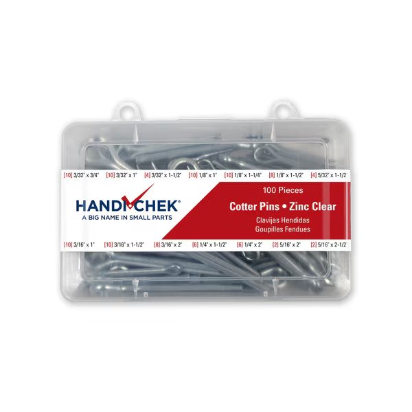 Cotter Pin Asst CS ZC 100pc Handi-Chek, Handi-Chek, Mfr#: DISP-CP100HC