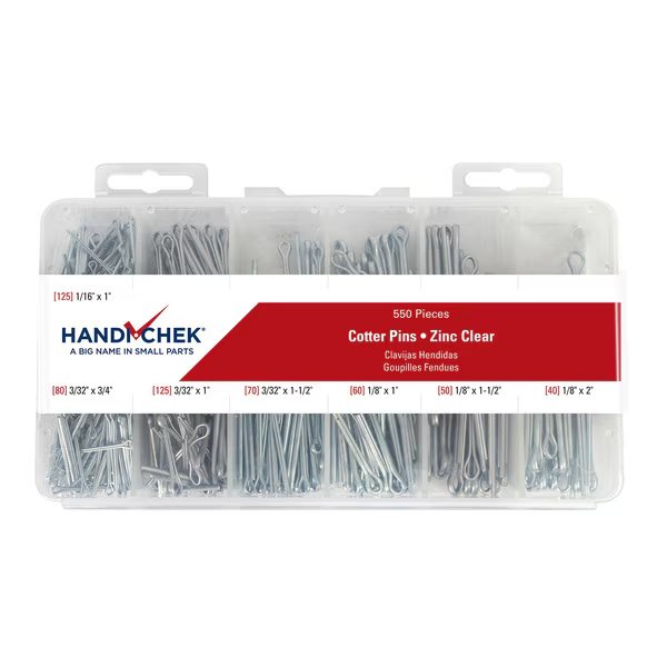 Cotter Pin Asst CS ZC 550pc, Handi-Chek, Mfr#: DISP-CP550