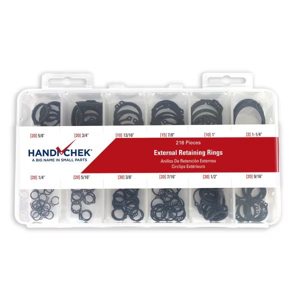 Ret Ring Ext Assort 218pc, Handi-Chek, Mfr#: DISP-SH218