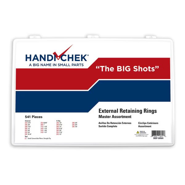 Ret Ring Ext Assort 541pc, Handi-Chek, Mfr#: DISP-SH541