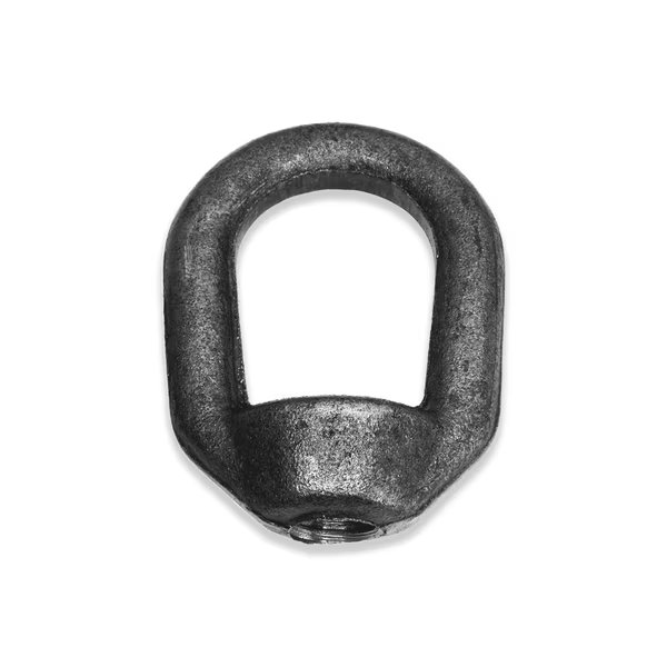 Round Eye Nut, 1/2"-13 Thread Size, 3/8 in Thread Lg, Carbon Steel, Zinc Clear Trivalent, Aztec Lifting Hardware, Mfr#: ENS012-ZP