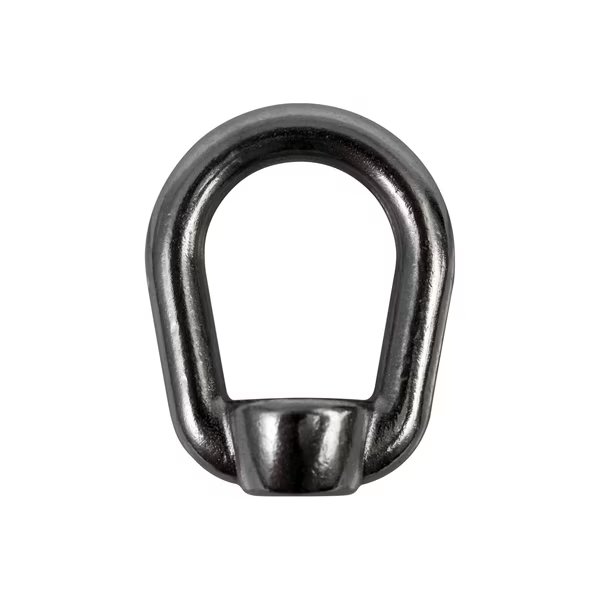 Round Eye Nut, 3/8"-16 Thread Size, 5/16 in Thread Lg, 18-8 Stainless Steel, Polished, Aztec Lifting Hardware, Mfr#: SEN038
