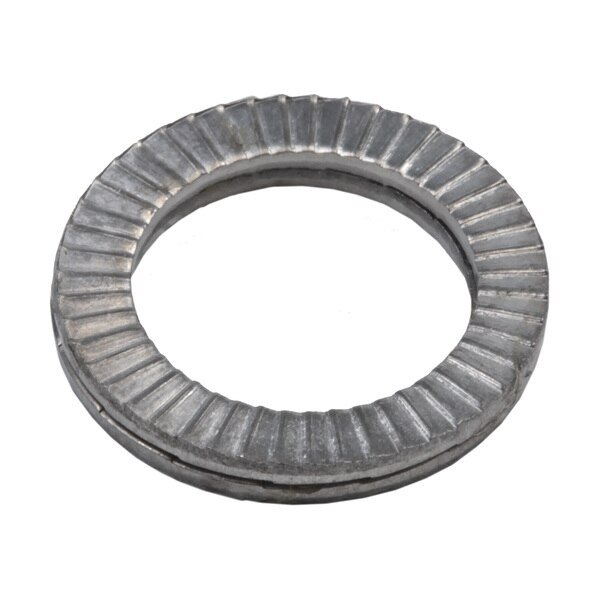 Wedge Lock Washer, For Screw Size 3/8 in 316 Stainless Steel, Plain Finish, G.L. Huyett, Mfr#: TEC-0375SS