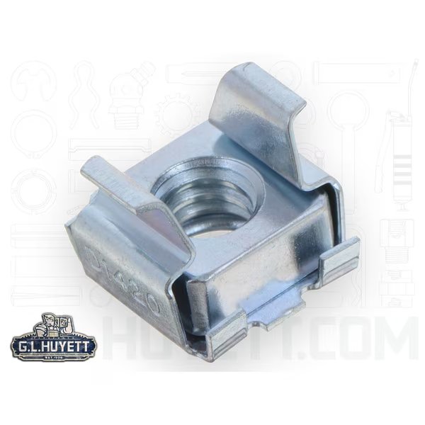 Cage Nut, 1/4"-20, Zinc Electroplate Finish, A Raymond Tinnerman, Mfr#: EFCN-D313651420-3B/B