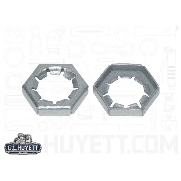 Palnut 1-7/16 Scr Sz 1-14 9 Notch ZE15.3, A Raymond Tinnerman, Mfr#: EFLNH-RL114000-213/B