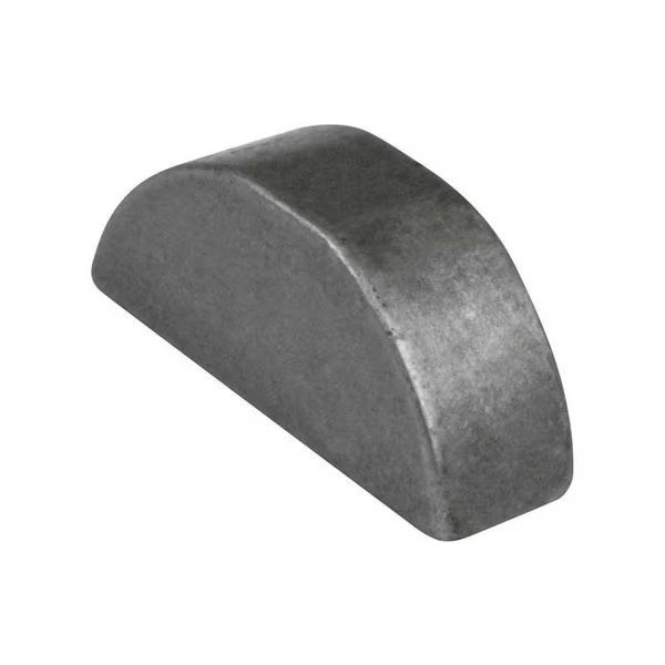 Woodruff Key, 5/216 x 1 in Key Size, 1008 SAE Number, 7/16 in H, Alloy Steel Plain, G.L. Huyett, Mfr#: WKA-00B