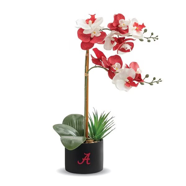 Alabama Faux Orchid Plant w/Ceramic Pot, Forever Leaf, Mfr#: FL05111ALA