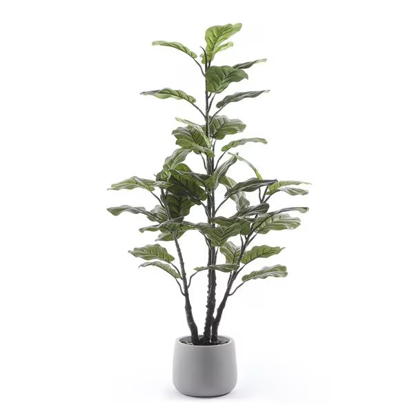 Faux 4 ft. Fiddle Leaf Tree w/Pot, Forever Leaf, Mfr#: FL05103