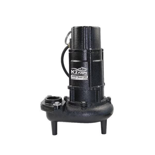 Contractor Series 1 HP 2" Manual Sewage Pump, 230 Volt, 7 Amp, Cast Iron, K2 Pumps, Mfr#: SWW10007K