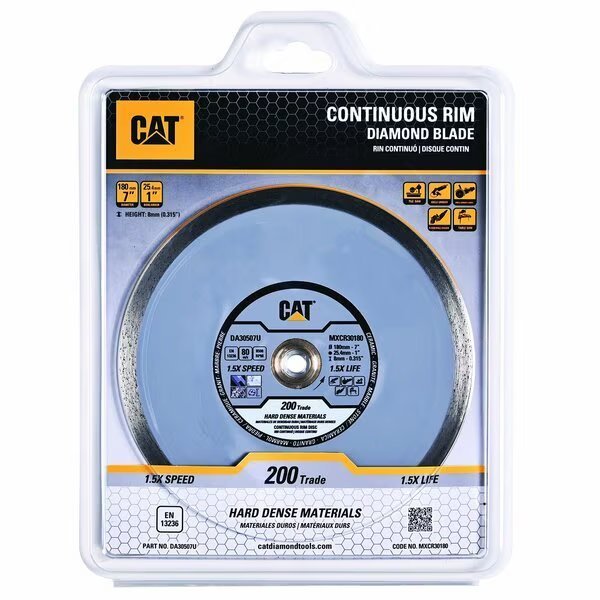 200 Trade Tile-Hard Dense Materials 7-In Blade 180mm, Caterpillar, Mfr#: DA30507U