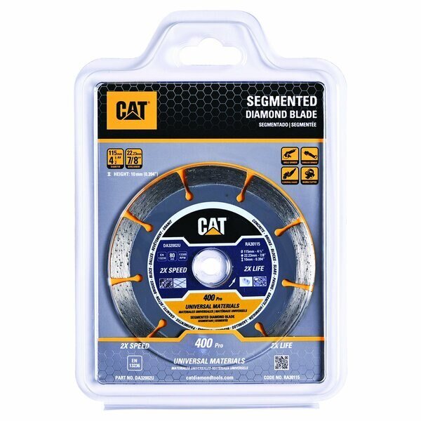 400 Pro Segmented Universal Building Products Diamond Blade 4 1/2-In - 115mm, Caterpillar, Mfr#: DA32002U