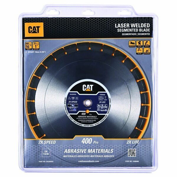 400 Pro Laser Welded Narrow Gullet Asphalt Diamond Blade 16-In - 400mm, Caterpillar, Mfr#: DA32035U
