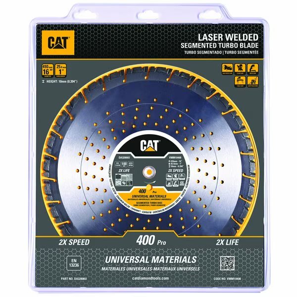 400 Pro 10mm Laser Welded Hard & Multi Materials Diamond Blade 16-In - 410mm, Caterpillar, Mfr#: DA32806U