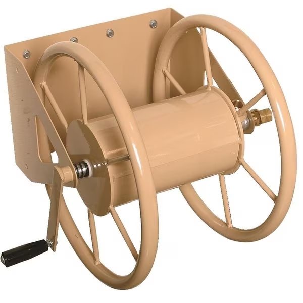 Wall Mount Hose Reel, Tan, 200 Feet 58 Inch, Liberty, Mfr#: 703-2