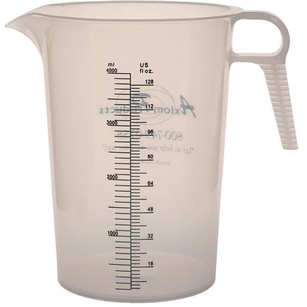 AccuPour 128 Ounce FoodGrade Polypropylene Measuring Pitcher, Accu-Pour, Mfr#: PM80128