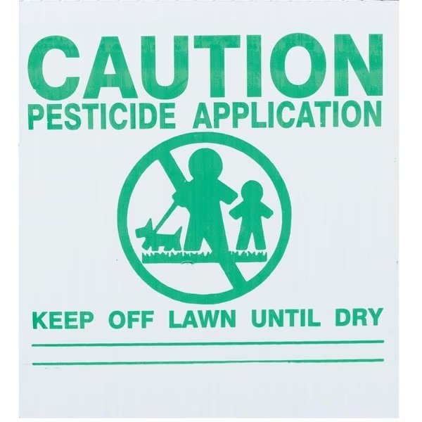 GEMPLER'S Maine Lawn Pesticide Application Signs, Gemplers, Mfr#: P55RU25 W/GR