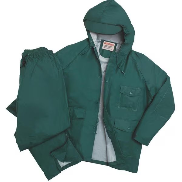 PVC-on-Nylon Rain Jacket & Pants, Gemplers, Mfr#: 167460-RS2X