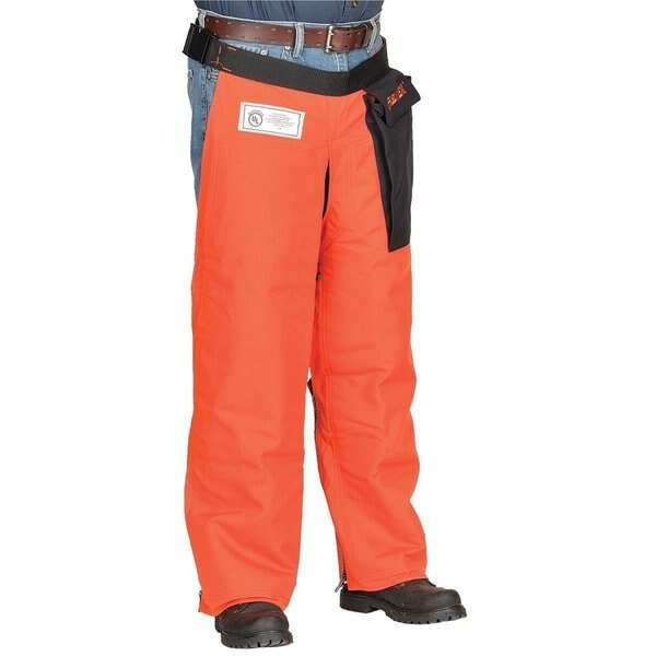 Chainsaw Chaps, Orange, Prolar, 12.3 Length, Delta Plus, Mfr#: JE-9136Z