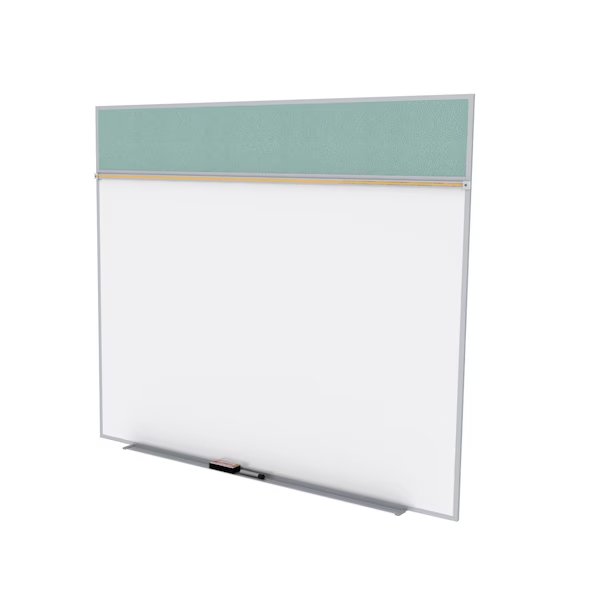 Bulletin/Whiteboard Combination 5x12 ft., Stone, Ghent, Mfr#: SPC512A-V-199