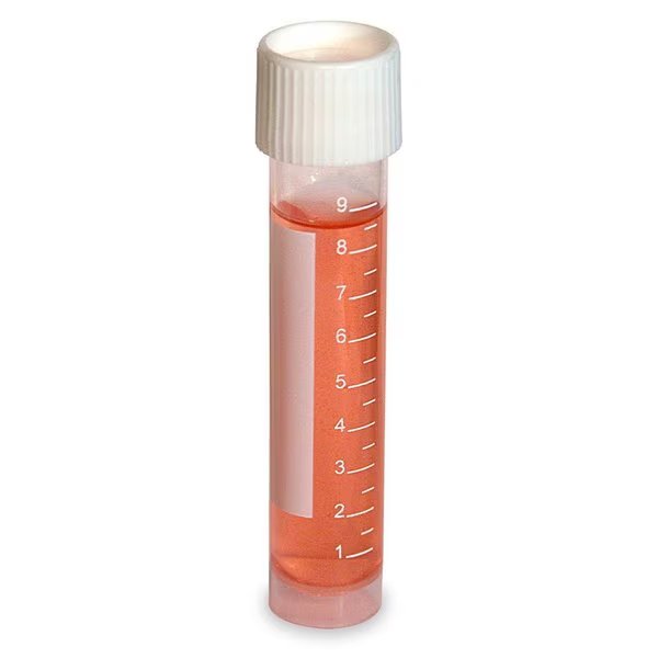 Transport Tube, 10mL, 16x80mm, w/Attached White Screw Cap, PP, Sterile, Printed Graduations, 25/Bag, 500PK, Globe Scientific, Mfr#: 6105SP
