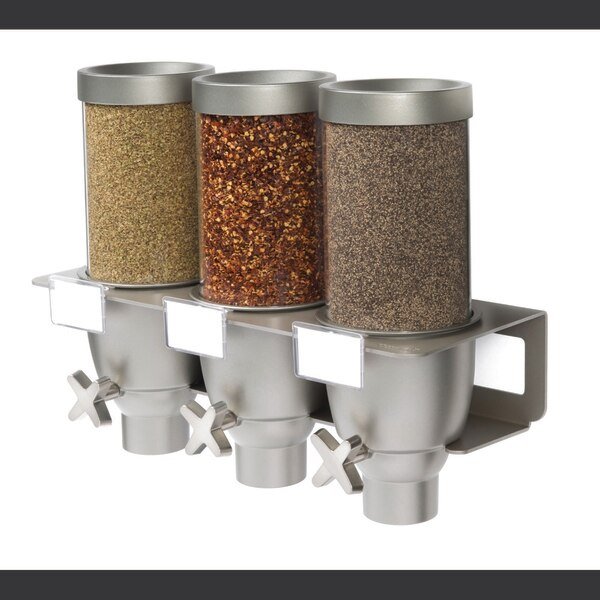 EZ-SERV® 0.65 Gal. 3-Container Wall Mount Dispenser, 1 EA, Rosseto Serving Solutions, Mfr#: EZ533