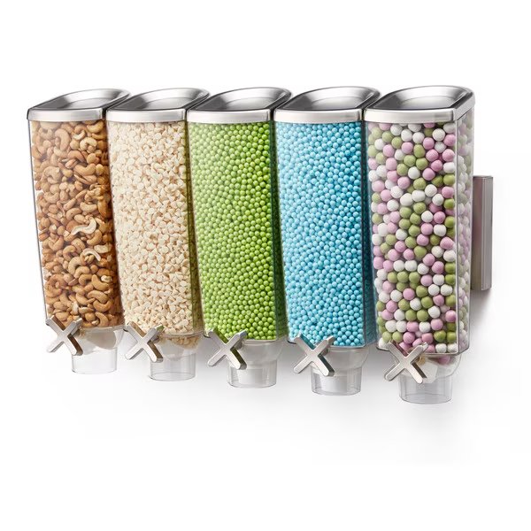 EZ-PRO 1 Gal. 5-Container Wall Mount Dispenser, 1 EA, Rosseto Serving Solutions, Mfr#: EZP2890