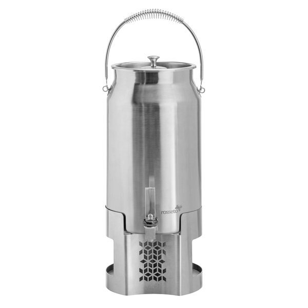 Mosaic 3 Gal. Milk Urn with Brushed Stainless Steel Base, Rosseto, Mfr#: LD203