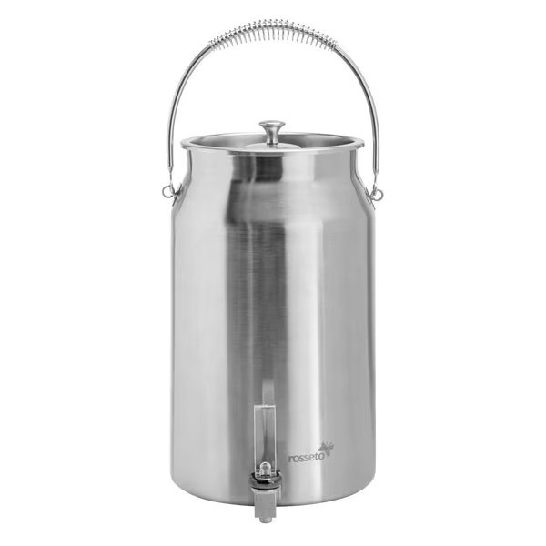 3 Gal. Brushed Stainless Steel Milk Urn with Ice Chamber, Rosseto, Mfr#: LD207