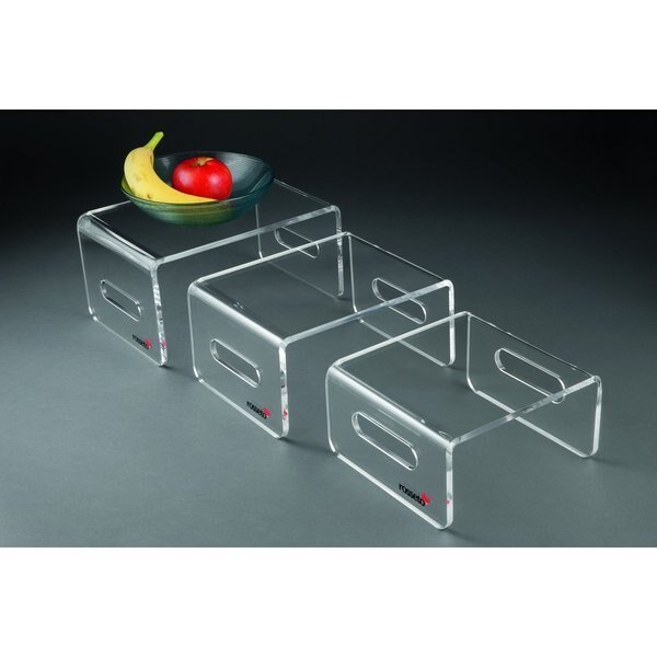 Clear Acrylic Nesting Risers (3 pcs.), 1 EA, Rosseto Serving Solutions, Mfr#: RDC107