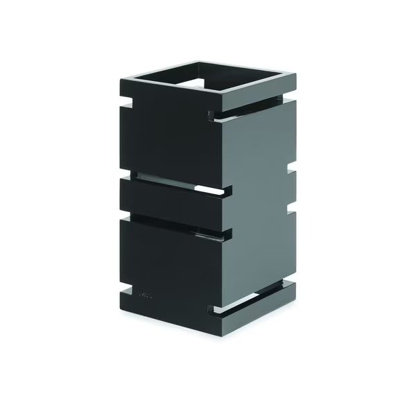 Tall 12" Black Gloss Bamboo Multi-Level Riser, 1 EA, Rosseto Serving Solutions, Mfr#: SW102