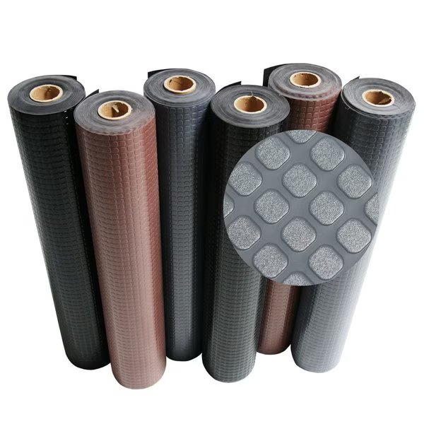 "Block-Grip" Vinyl Flooring Rolls - 2 mm x 4 ft x 20 ft Roll - Black, Rubber-Cal, Mfr#: 03-211