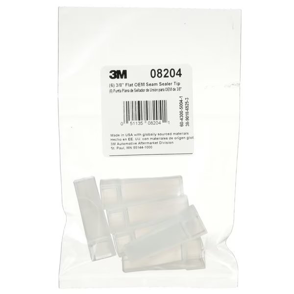 Flat 3/8" OEM Seam Sealer Tip, 08204, PK36, 3M, Mfr#: 08204