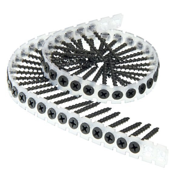 Drywall Screw, #6 x 1-5/8 in, Steel, Flat Head Phillips Drive, 4000 PK, Duraspin, Mfr#: 06A162PB