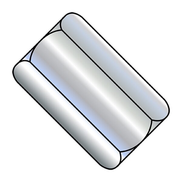 Coupling Nut, 1/4"-28, Steel, Zinc Plated, 7/8 in Lg, 3/8 in Hex Wd, 600 PK, EnjoyTool Select, Mfr#: 151406NCUP