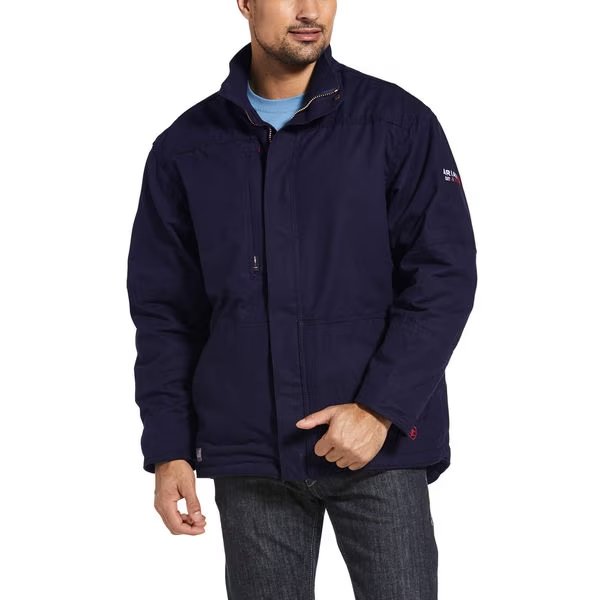 FR Insulated Canvas Jacket, Navy, L, Ariat, Mfr#: 10032956