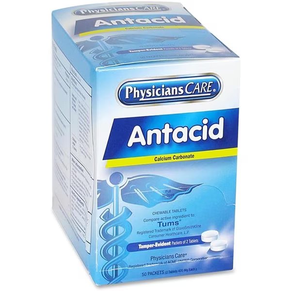 Tablets, Antacid, PK50, Physicianscare, Mfr#: 90089