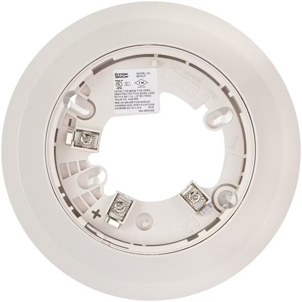 Detector Base, 6"Flgd, 2Wire, System Sensor, Mfr#: B210LP