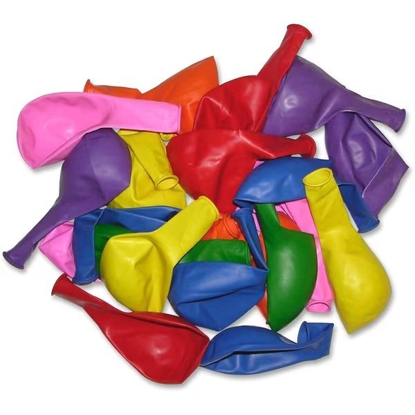 Latex Balloons, 12", Assorted, PK100, Tatco, Mfr#: 61100