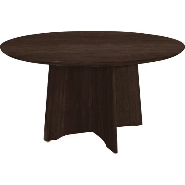 Round Medinaâ„¢ Round Conference Table, 48" W, 48 X 48 X 29.5, Wood Top, TexturedSeaSalt, Mayline, Mfr#: MNCR48TSS