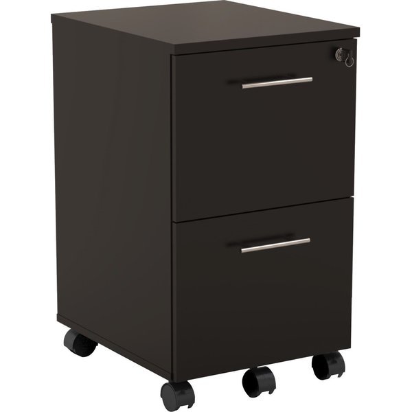 15-1/2" W Freestanding Mobile Pedestal, Mocha, Mayline, Mfr#: MNFFLDC