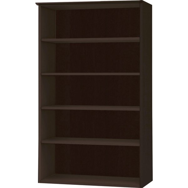 Medina Bookcase, 5 Shelf, Mocha, Mayline, Mfr#: MVB5LDC