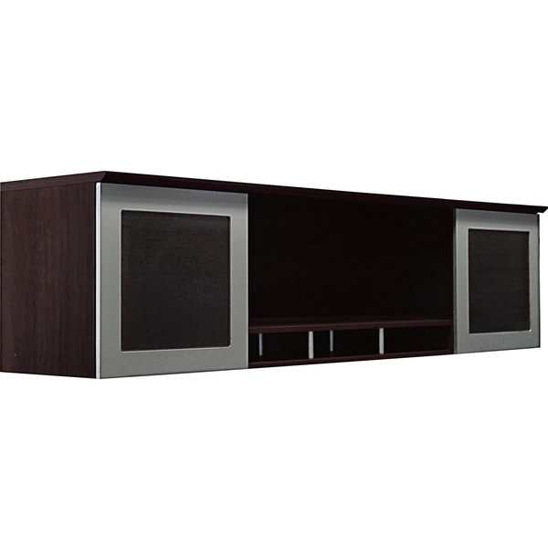 Desktop Hutch Cabinet, Medina, 63"W, Mocha, Mayline, Mfr#: MNH63LDC