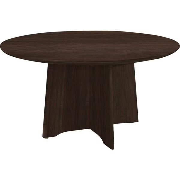 Round Medinaâ„¢ Round Conference Table, 48" W, 48 X 48 X 29.5, Wood Top, Mocha, Mayline, Mfr#: MNCR48LDC