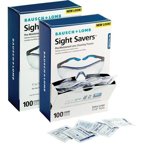 Tissues, Eyeglass, Pre-Moist, PK200, Bausch + Lomb, Mfr#: 8574GMBD