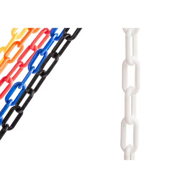 Sun Shield White Plastic Chain By Us, 2", Us Weight, Mfr#: U2351WHT