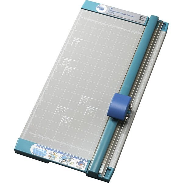 Paper Trimmer, Rotary, White, 18", Carl Mfg, Mfr#: 12218