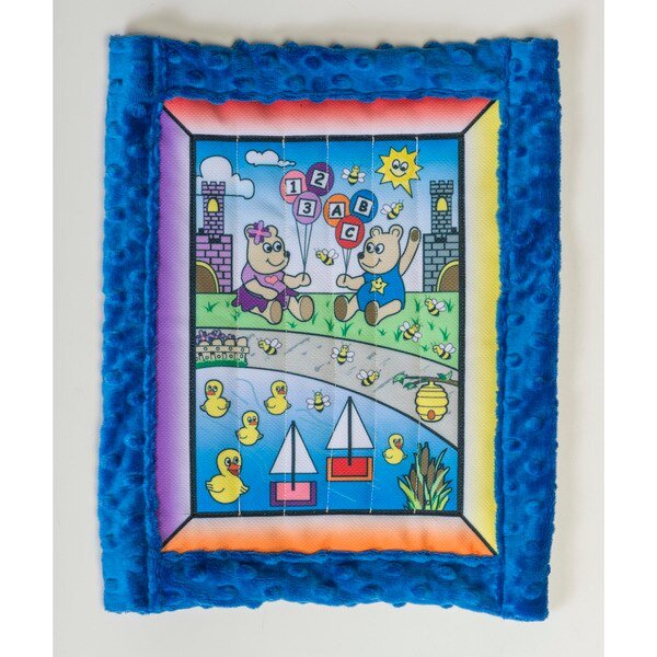Baby Quilt Kit, Unisex Bear W/ Blue Minkee Back, Pearl, Mfr#: 1234-5