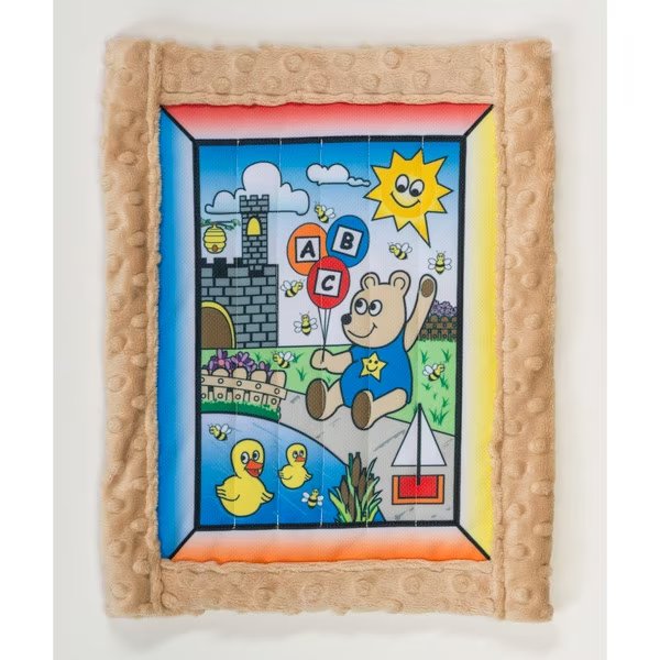 Toddler Quilt Kit, Boy Bear W/ Tan Minkee Back, Pearl, Mfr#: 1234-7