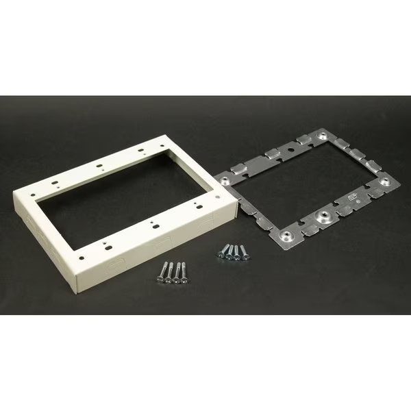 Three Gang Extensn Adapter Fitting, Ivory, Wiremold, Mfr#: V5751-3