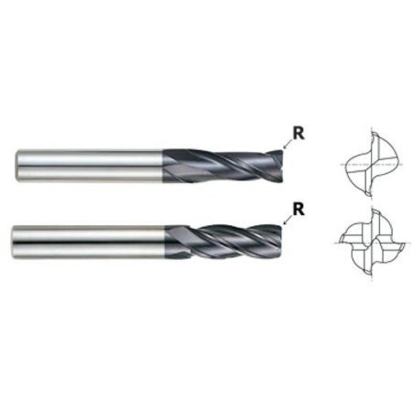 End Mill, Helix ALTiN, Rad, 1/8x1/2x2-1/4, Yg-1 Tool Co, Mfr#: 93240